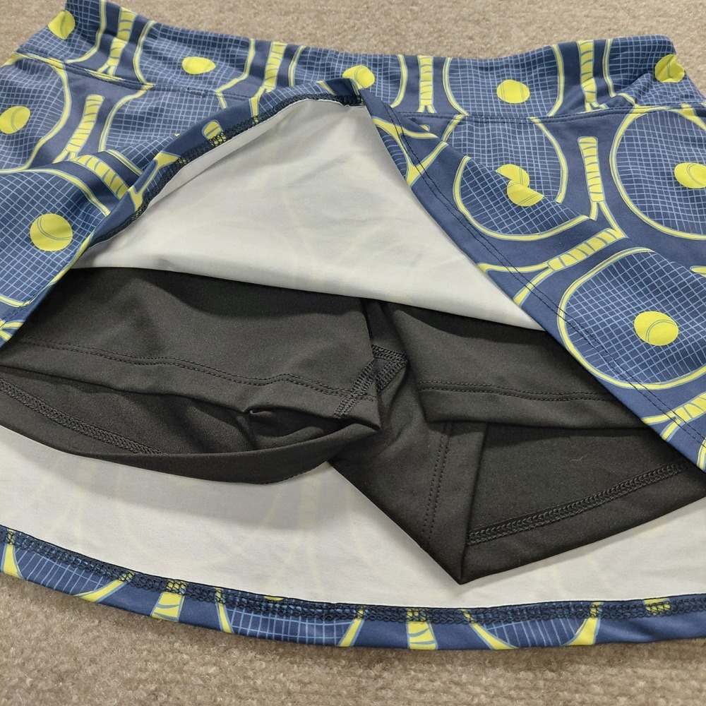 Love Love Skirts Tennis Racquet Print Athletic Skort Skirt Women MEDIUM Stretch - Picture 2 of 8